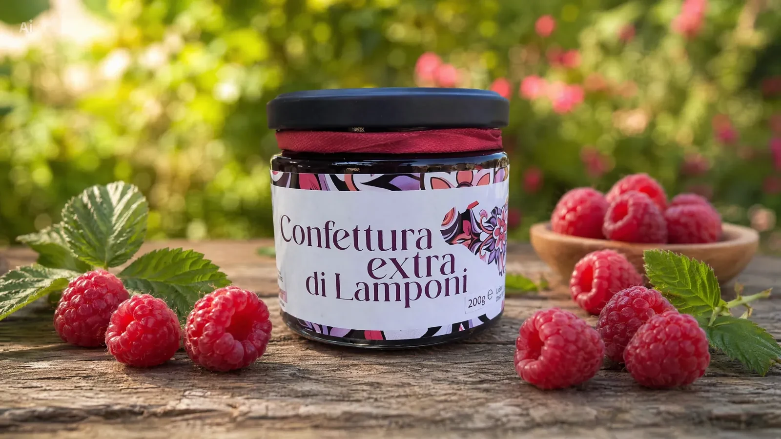 Confettura extra di lamponi Santani